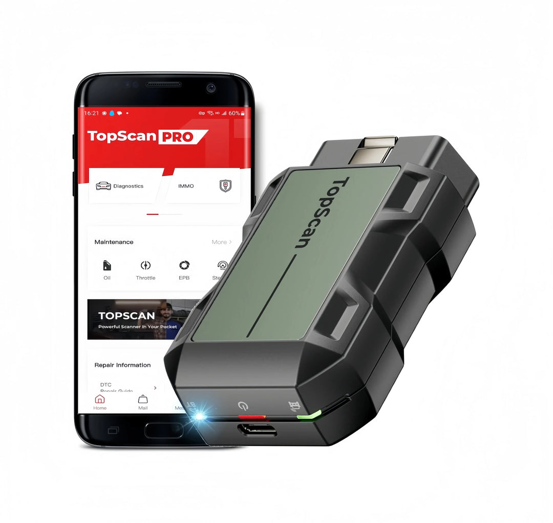 TOPDON TopScan Pro Bluetooth OBD2 Diagnostic Tool App Scanner – Toptool EU